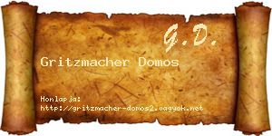Gritzmacher Domos névjegykártya